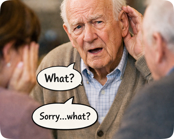 Asking "what?" so often you're embarrassed